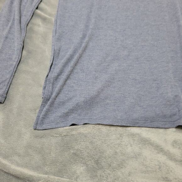 OKC Shirt Womens Medium NBA Basketball Oklahoma City Thunder Gray Long Lined Tee - Picture 7 of 12